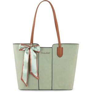 Women Pastel Green Imported Top zipper Top Handle Satchel Purses Handbags